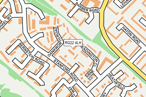 RG22 4LH map - OS OpenMap – Local (Ordnance Survey)