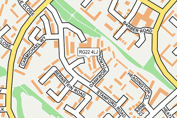 RG22 4LJ map - OS OpenMap – Local (Ordnance Survey)