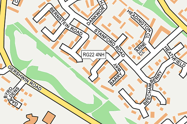 RG22 4NH map - OS OpenMap – Local (Ordnance Survey)