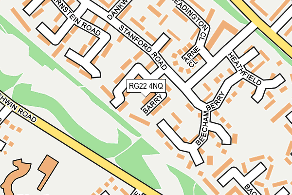 RG22 4NQ map - OS OpenMap – Local (Ordnance Survey)