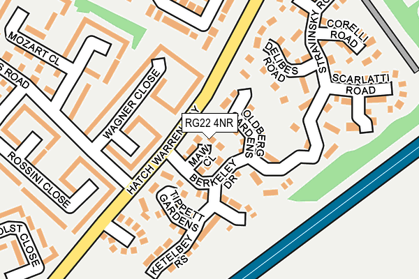 RG22 4NR map - OS OpenMap – Local (Ordnance Survey)