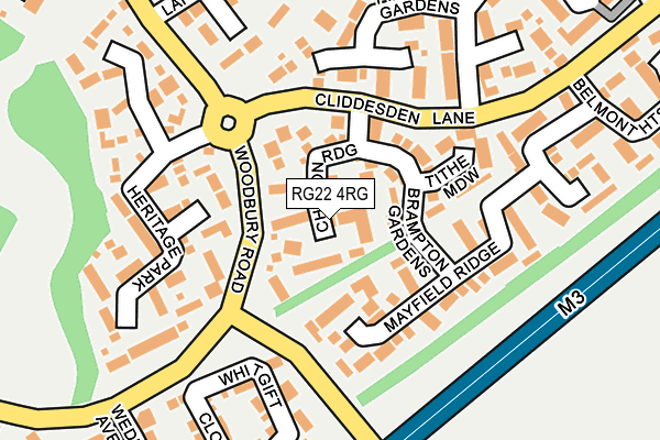 RG22 4RG map - OS OpenMap – Local (Ordnance Survey)