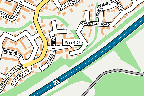 RG22 4RR map - OS OpenMap – Local (Ordnance Survey)