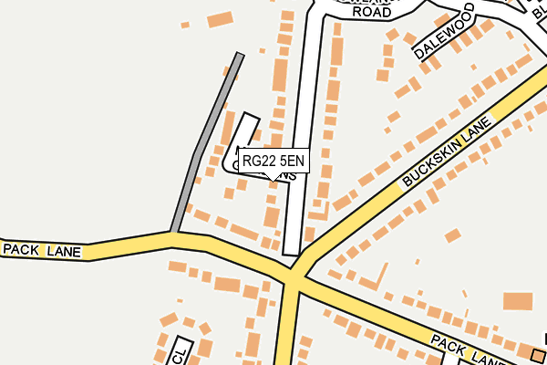 RG22 5EN map - OS OpenMap – Local (Ordnance Survey)