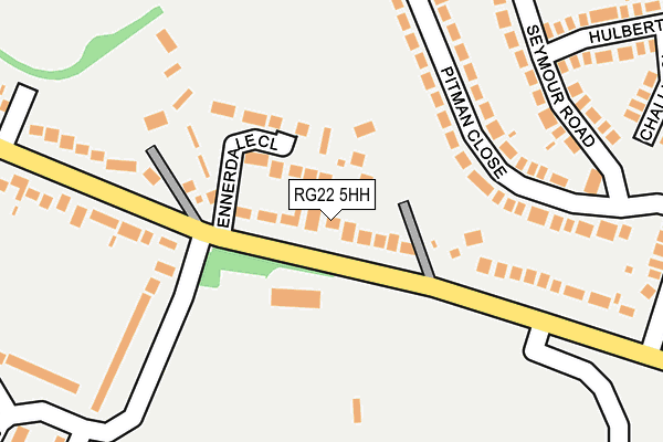 RG22 5HH map - OS OpenMap – Local (Ordnance Survey)