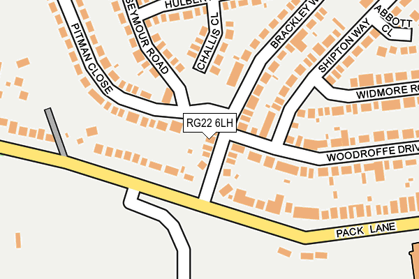 RG22 6LH map - OS OpenMap – Local (Ordnance Survey)