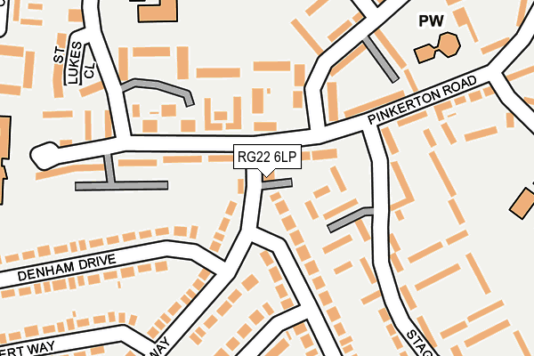 RG22 6LP map - OS OpenMap – Local (Ordnance Survey)