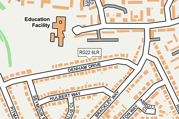 RG22 6LR map - OS OpenMap – Local (Ordnance Survey)