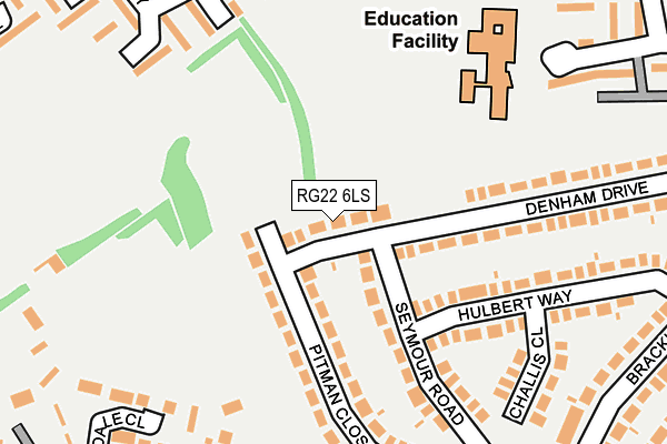 RG22 6LS map - OS OpenMap – Local (Ordnance Survey)