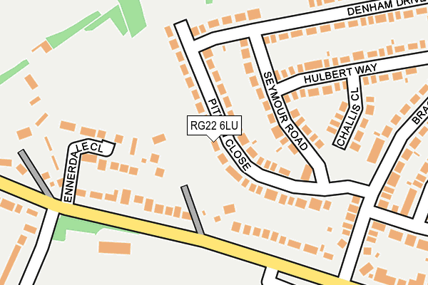 RG22 6LU map - OS OpenMap – Local (Ordnance Survey)