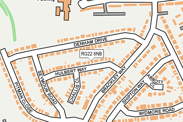 RG22 6NB map - OS OpenMap – Local (Ordnance Survey)