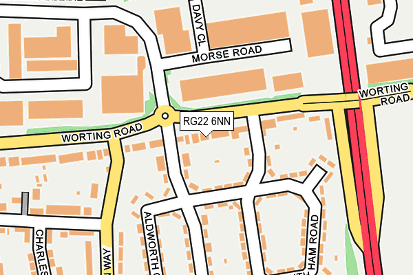 RG22 6NN map - OS OpenMap – Local (Ordnance Survey)