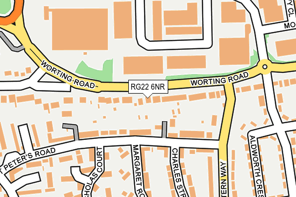 RG22 6NR map - OS OpenMap – Local (Ordnance Survey)