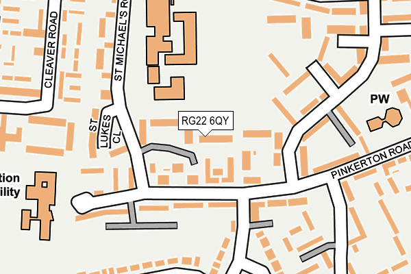 RG22 6QY map - OS OpenMap – Local (Ordnance Survey)