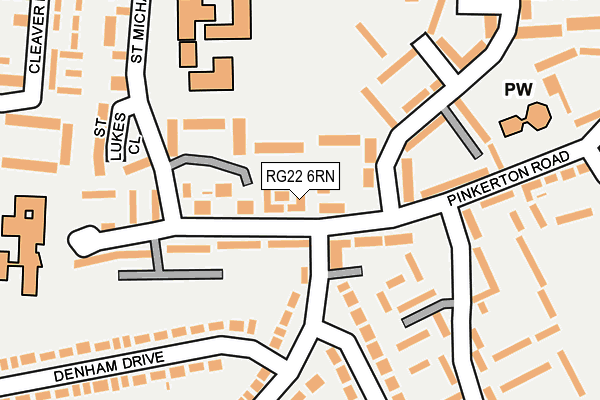RG22 6RN map - OS OpenMap – Local (Ordnance Survey)