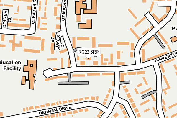 RG22 6RP map - OS OpenMap – Local (Ordnance Survey)