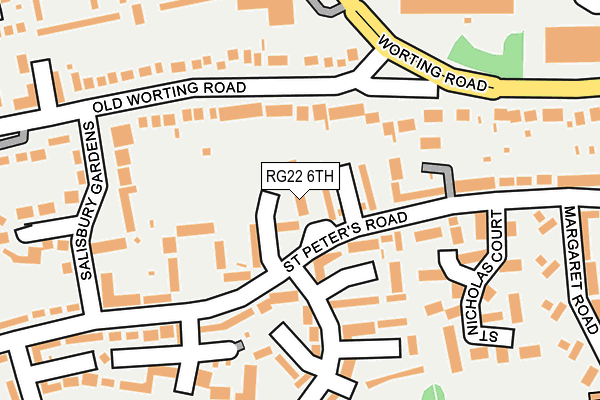 RG22 6TH map - OS OpenMap – Local (Ordnance Survey)
