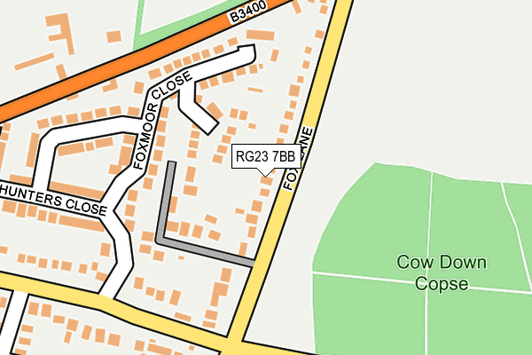 RG23 7BB map - OS OpenMap – Local (Ordnance Survey)