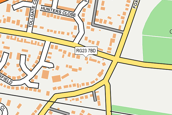 RG23 7BD map - OS OpenMap – Local (Ordnance Survey)