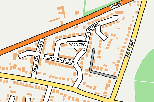 RG23 7BG map - OS OpenMap – Local (Ordnance Survey)