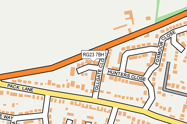 RG23 7BH map - OS OpenMap – Local (Ordnance Survey)