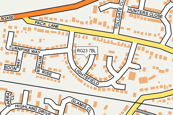 RG23 7BL map - OS OpenMap – Local (Ordnance Survey)
