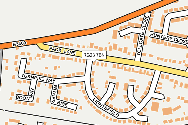 RG23 7BN map - OS OpenMap – Local (Ordnance Survey)