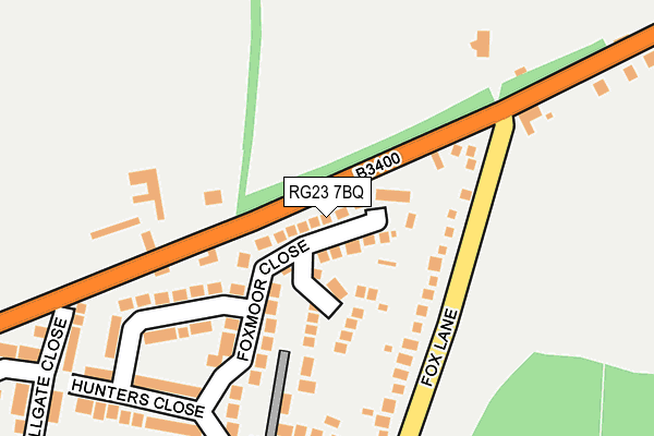 RG23 7BQ map - OS OpenMap – Local (Ordnance Survey)