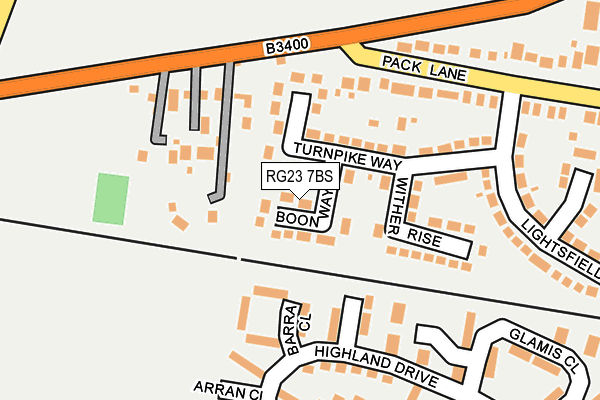 RG23 7BS map - OS OpenMap – Local (Ordnance Survey)