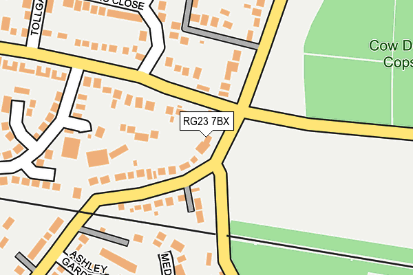 RG23 7BX map - OS OpenMap – Local (Ordnance Survey)