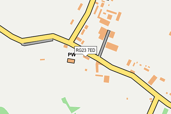 RG23 7ED map - OS OpenMap – Local (Ordnance Survey)