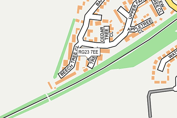 RG23 7EE map - OS OpenMap – Local (Ordnance Survey)