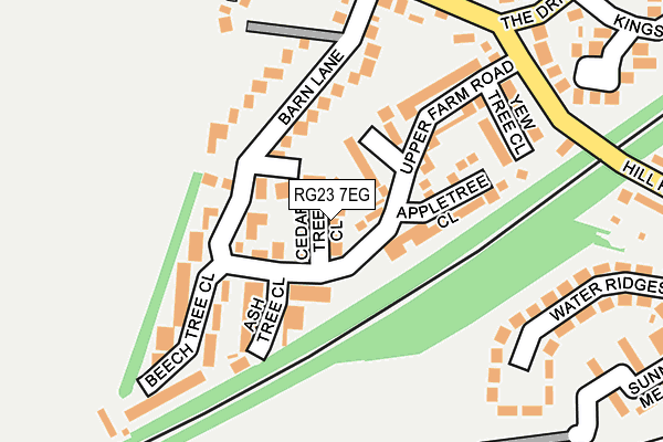 RG23 7EG map - OS OpenMap – Local (Ordnance Survey)