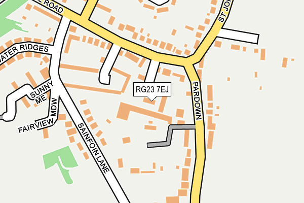 RG23 7EJ map - OS OpenMap – Local (Ordnance Survey)
