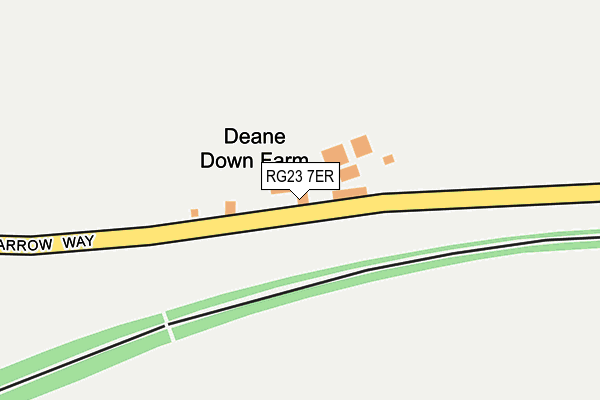 RG23 7ER map - OS OpenMap – Local (Ordnance Survey)