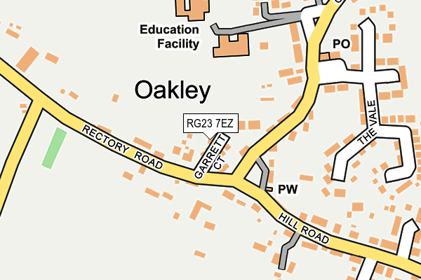 RG23 7EZ map - OS OpenMap – Local (Ordnance Survey)