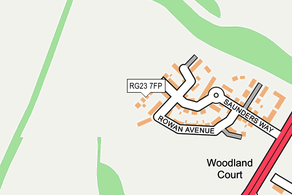 RG23 7FP map - OS OpenMap – Local (Ordnance Survey)