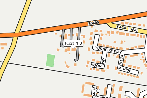 RG23 7HB map - OS OpenMap – Local (Ordnance Survey)