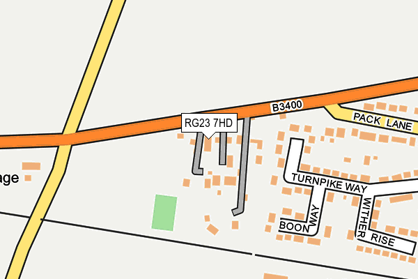 RG23 7HD map - OS OpenMap – Local (Ordnance Survey)