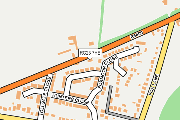 RG23 7HE map - OS OpenMap – Local (Ordnance Survey)