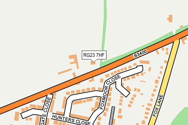 RG23 7HF map - OS OpenMap – Local (Ordnance Survey)