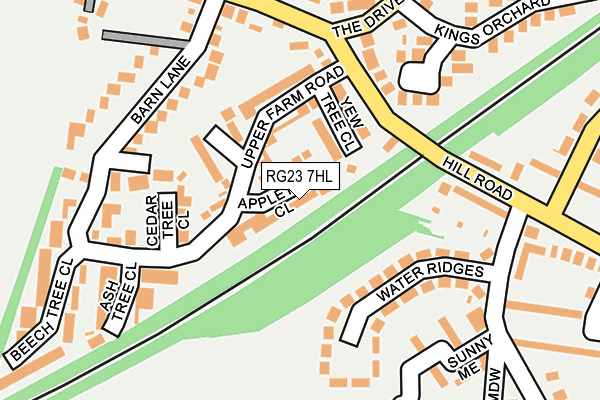 RG23 7HL map - OS OpenMap – Local (Ordnance Survey)
