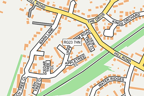 RG23 7HN map - OS OpenMap – Local (Ordnance Survey)