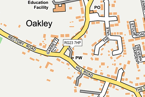 RG23 7HP map - OS OpenMap – Local (Ordnance Survey)