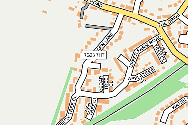 RG23 7HT map - OS OpenMap – Local (Ordnance Survey)