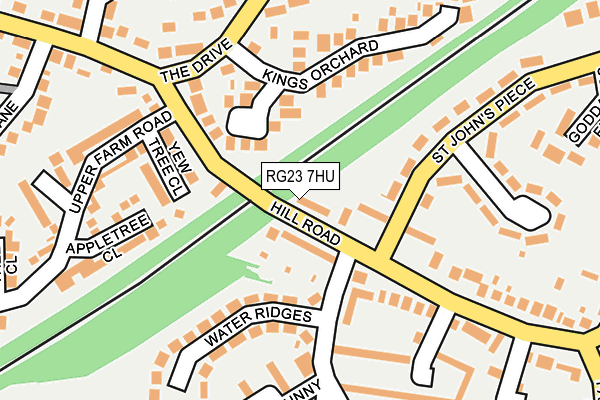 RG23 7HU map - OS OpenMap – Local (Ordnance Survey)