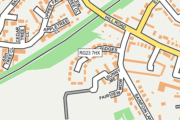 RG23 7HX map - OS OpenMap – Local (Ordnance Survey)