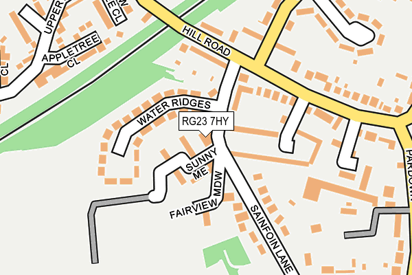 RG23 7HY map - OS OpenMap – Local (Ordnance Survey)