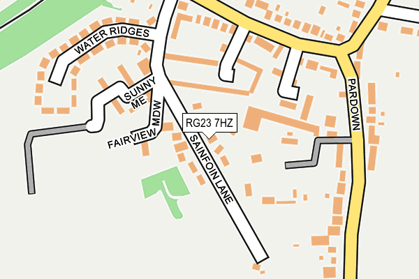 RG23 7HZ map - OS OpenMap – Local (Ordnance Survey)