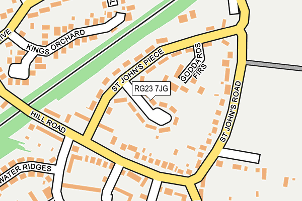 RG23 7JG map - OS OpenMap – Local (Ordnance Survey)